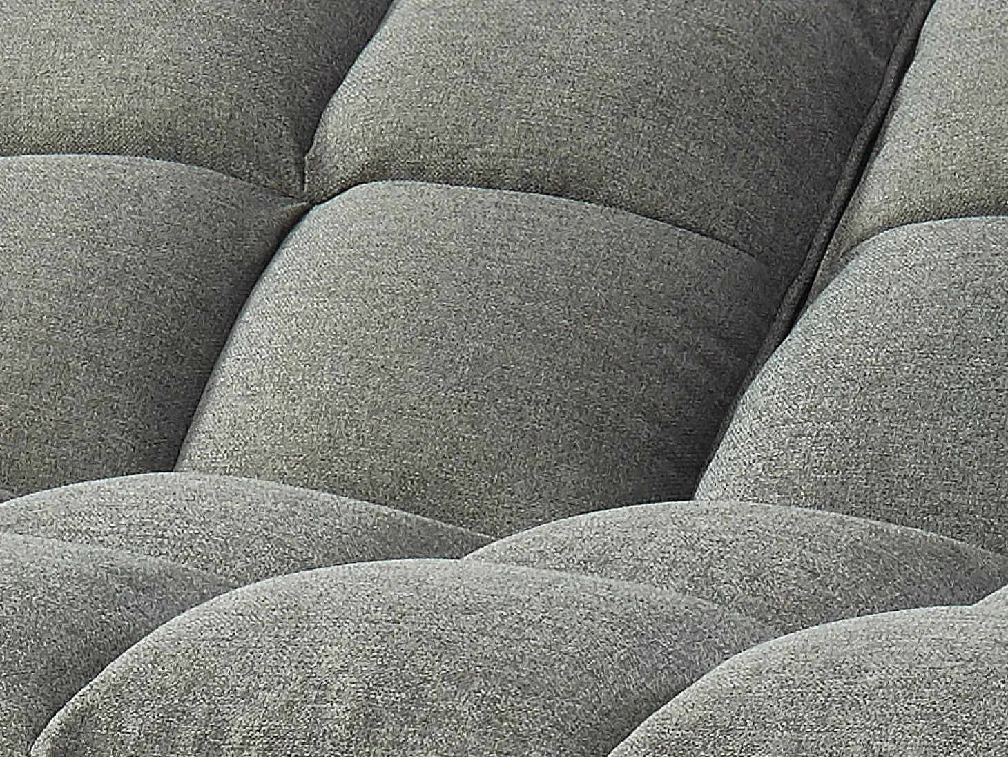 Sofá cama de 3 plazas de tela LOELINE gris chiné. Made for Design