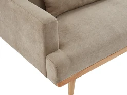 Sofá cama de 3 plazas de tela beige ESME