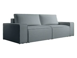 Sofá cama de 4 plazas de terciopelo azul AMELIA