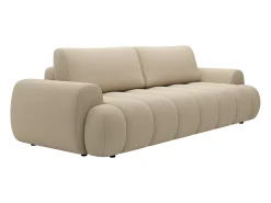 Sofá cama de 4 plazas en tejido beige FRIDORA