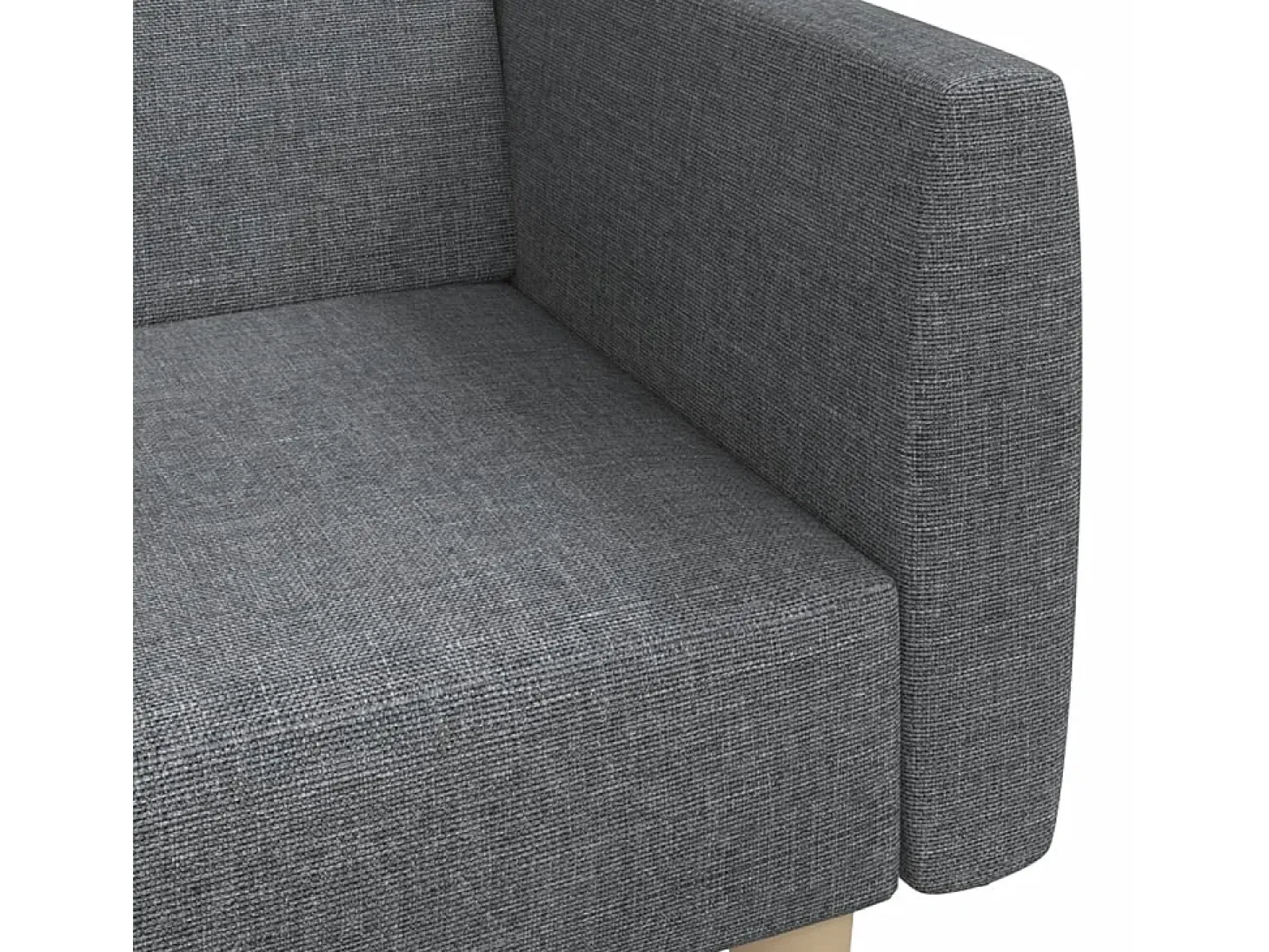 Sofá cama de 2 plazas tela gris claro