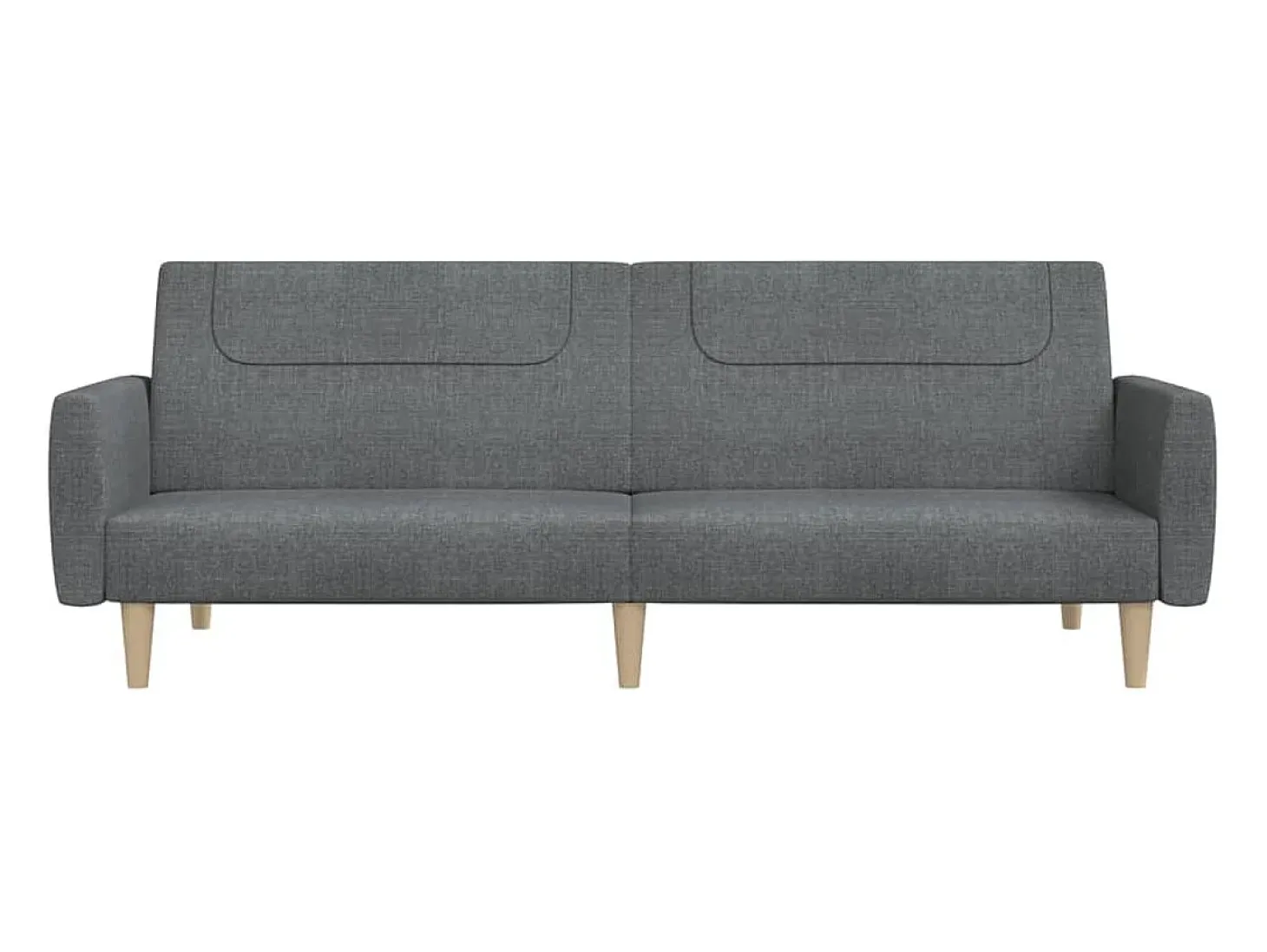Sofá cama de 2 plazas tela gris claro
