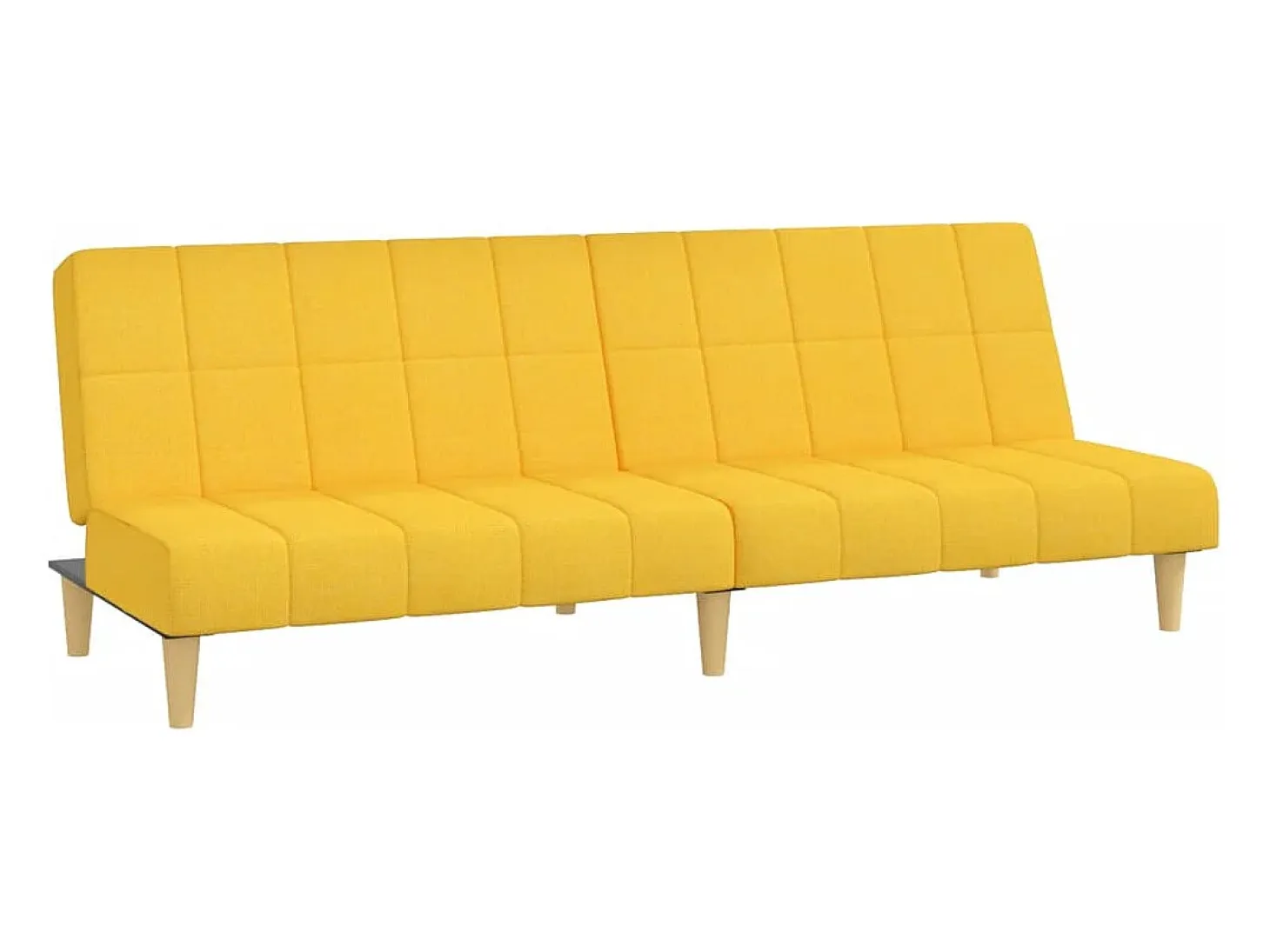 Sofá cama de 2 plazas tela amarillo