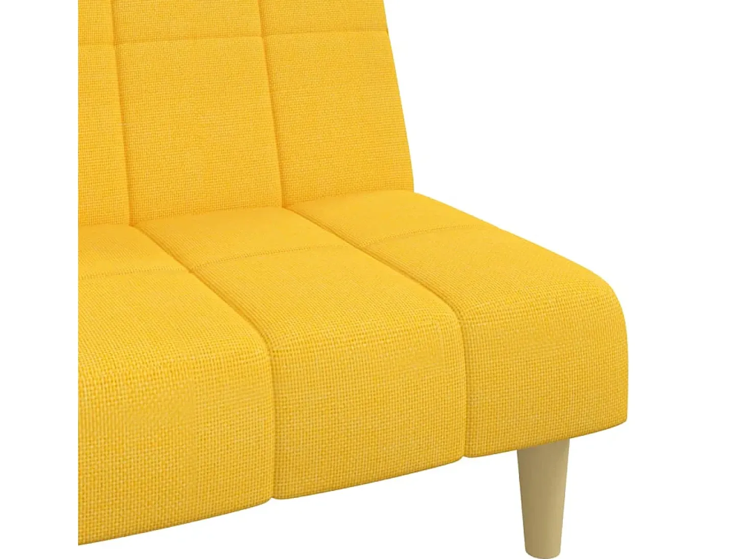 Sofá cama de 2 plazas tela amarillo