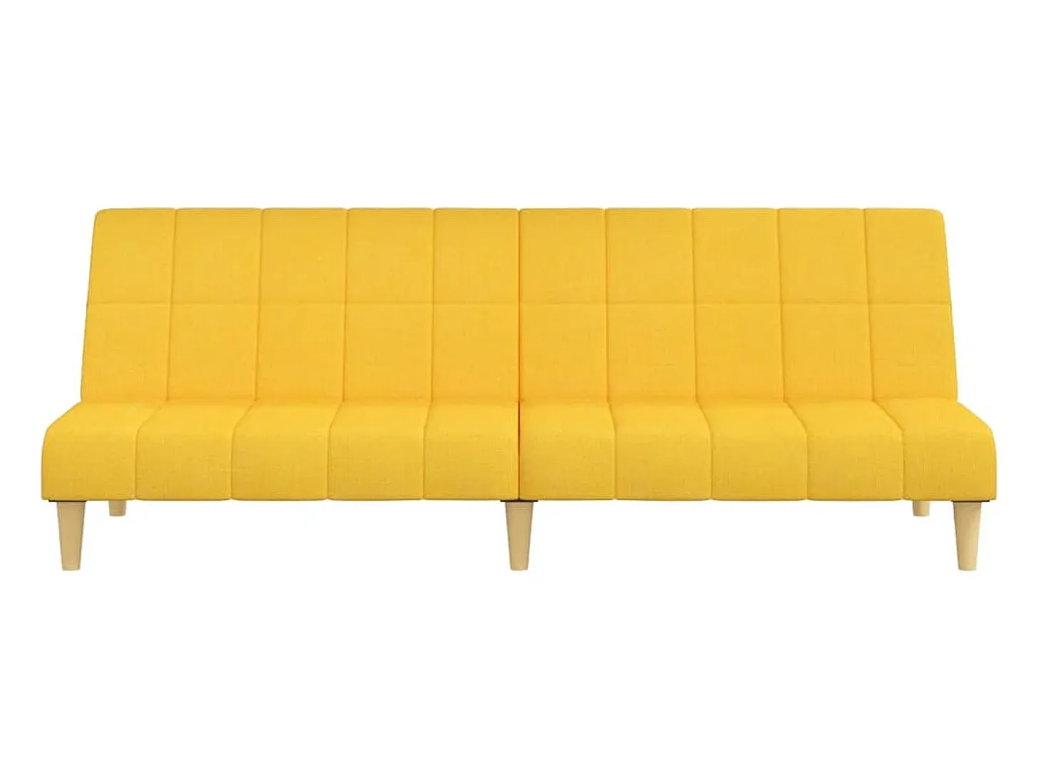 Sofá cama de 2 plazas tela amarillo