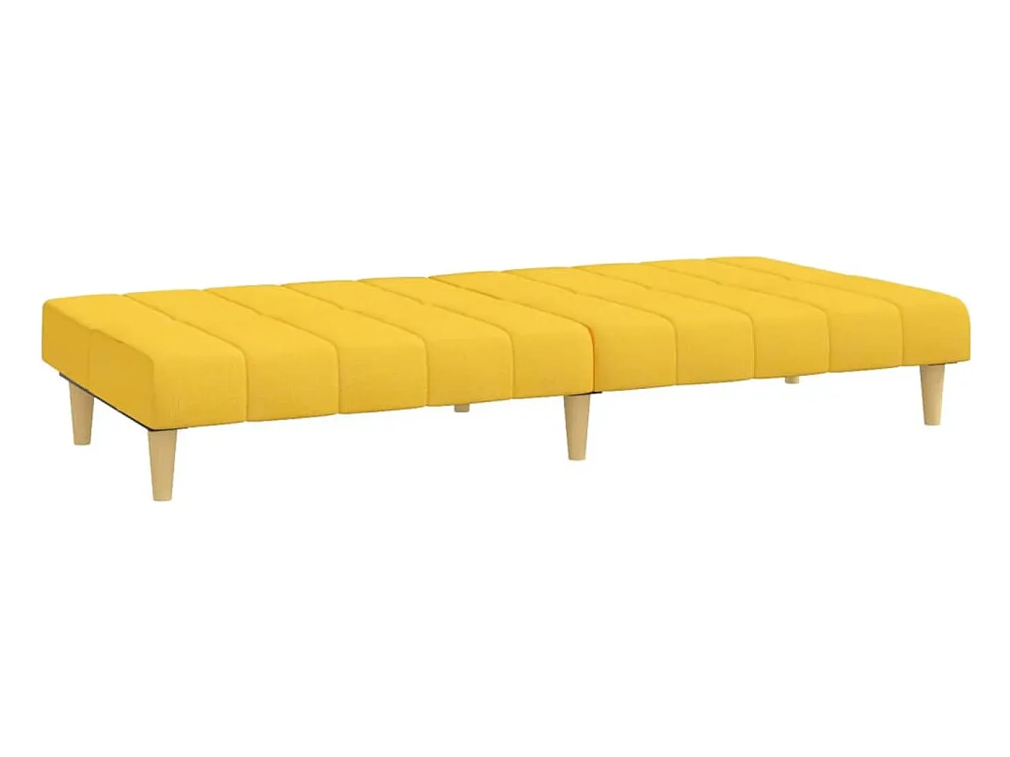 Sofá cama de 2 plazas tela amarillo