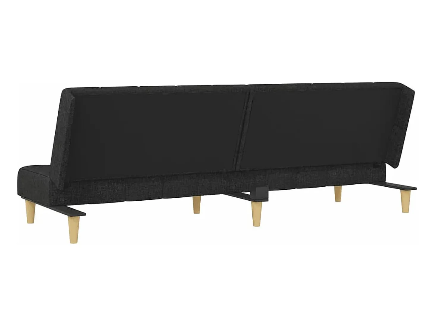 Sofá cama de 2 plazas tela negro