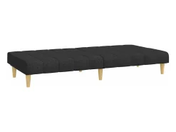 Sofá cama de 2 plazas tela negro