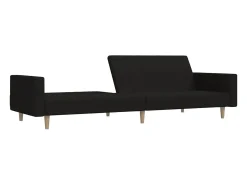 Sofá cama de 2 plazas tela negro