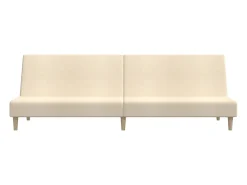Sofá cama de 2 plazas tela color crema