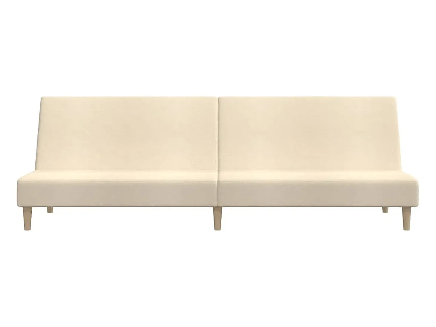 Sofá cama de 2 plazas tela color crema