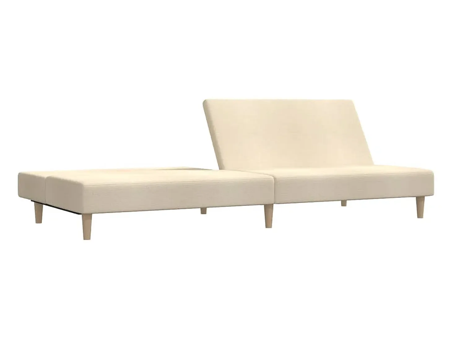 Sofá cama de 2 plazas tela color crema