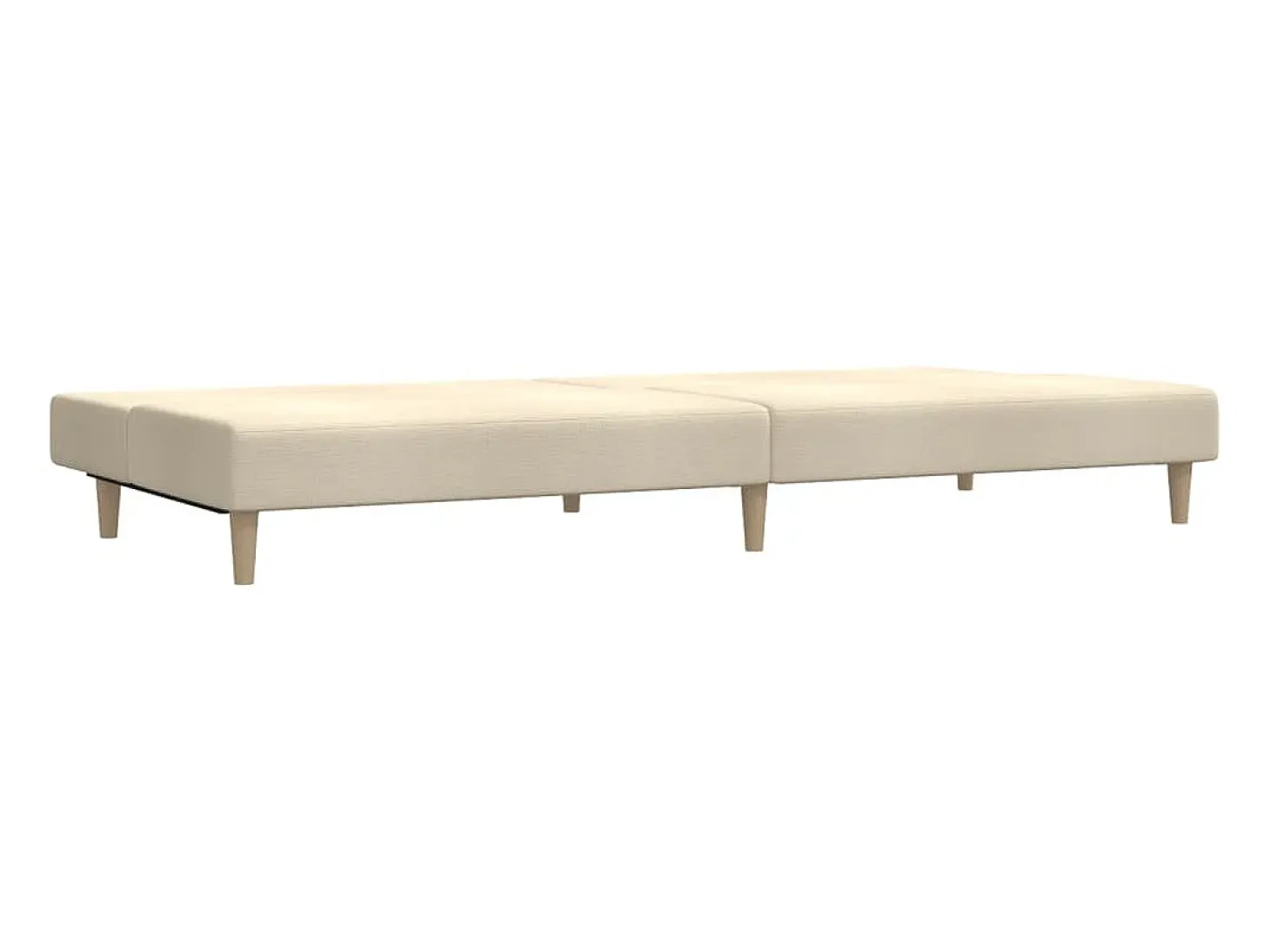 Sofá cama de 2 plazas tela color crema