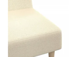 Sofá cama de 2 plazas tela color crema