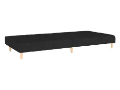 Sofá cama de 2 plazas tela negro