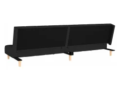 Sofá cama de 2 plazas tela negro