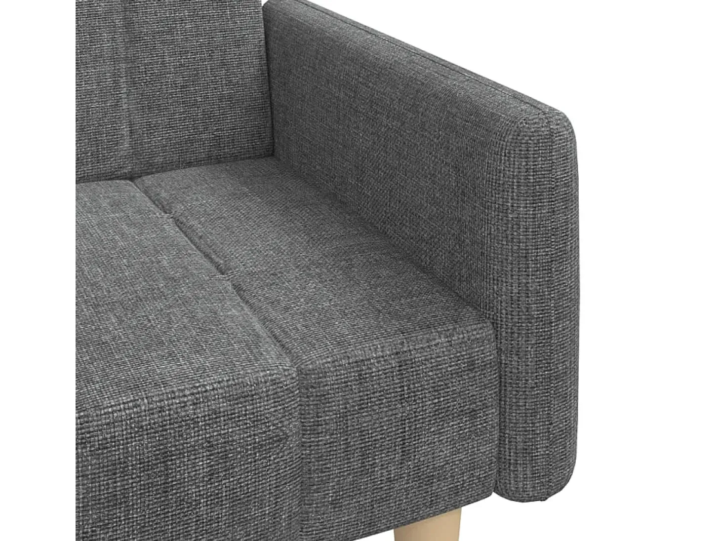 Sofá cama de 2 plazas tela gris claro