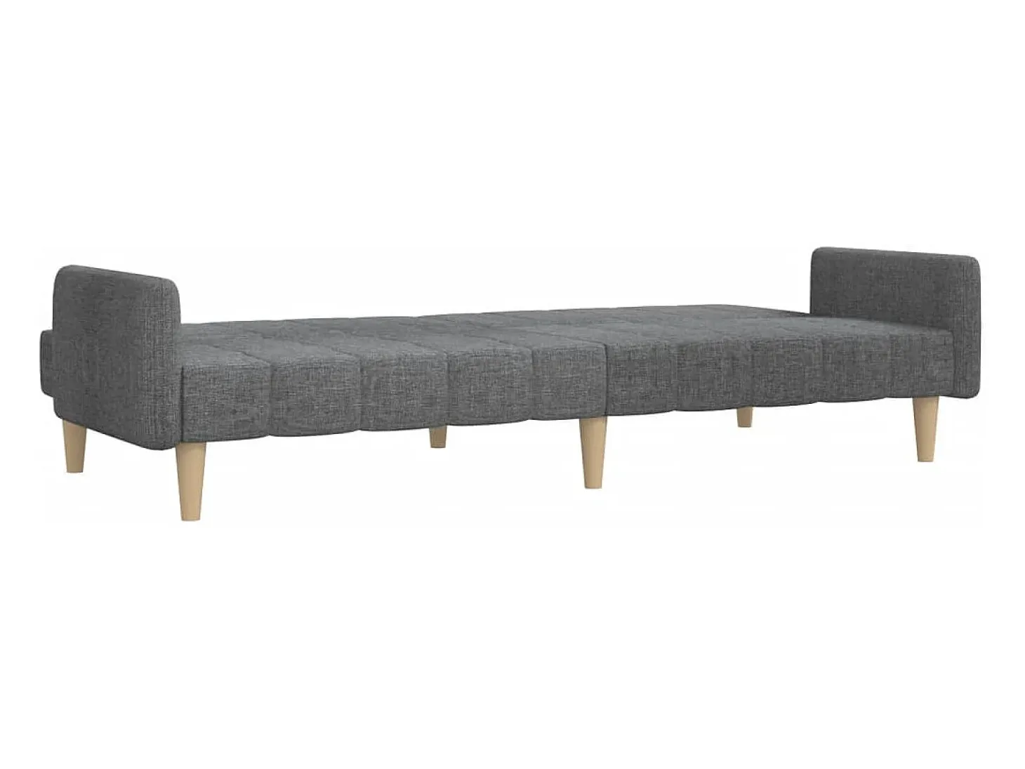 Sofá cama de 2 plazas tela gris claro
