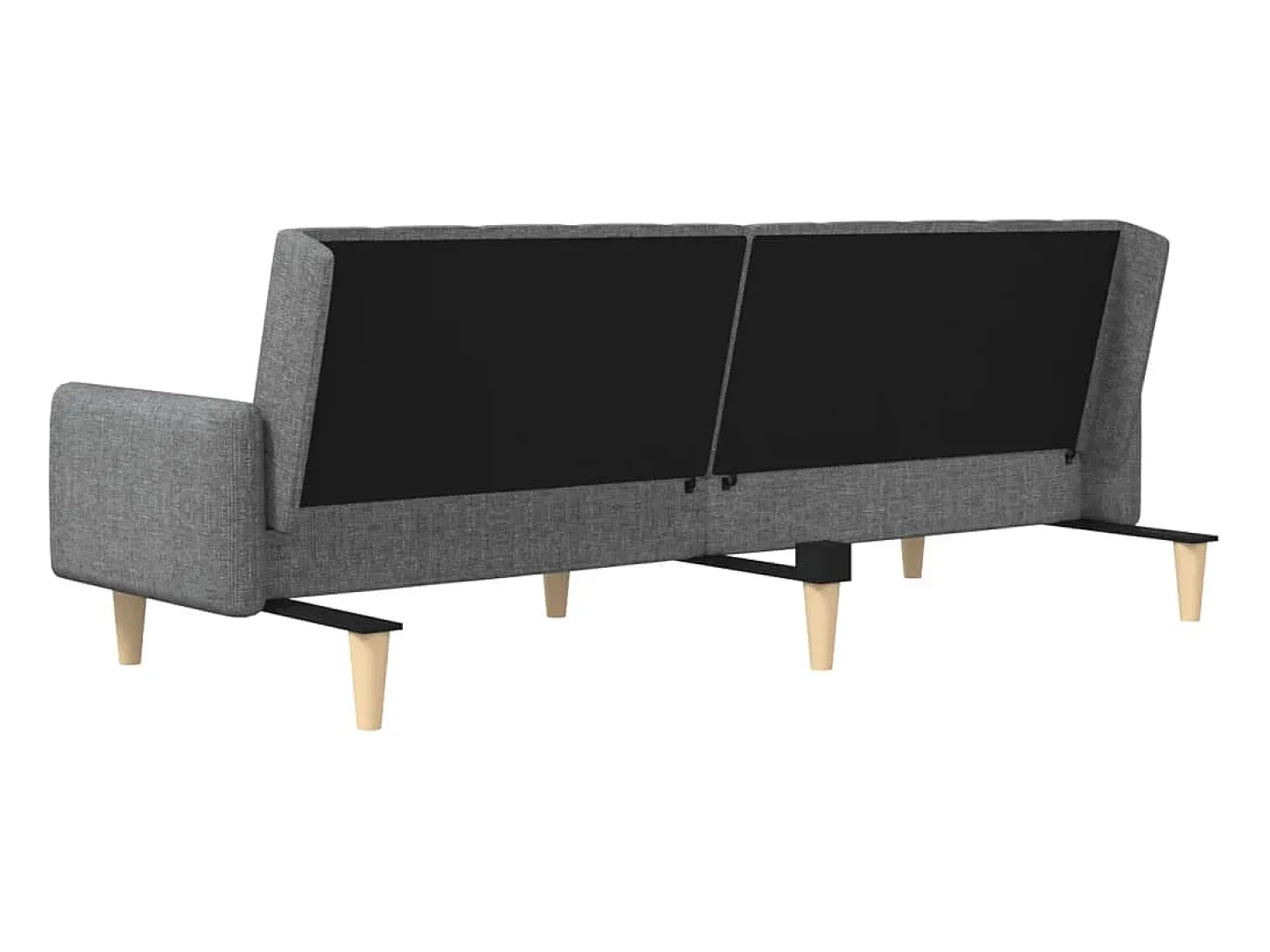 Sofá cama de 2 plazas tela gris claro