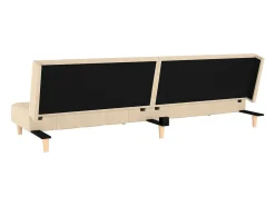 Sofá cama de 2 plazas tela color crema
