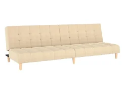 Sofá cama de 2 plazas tela color crema