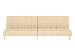 Sofá cama de 2 plazas tela color crema