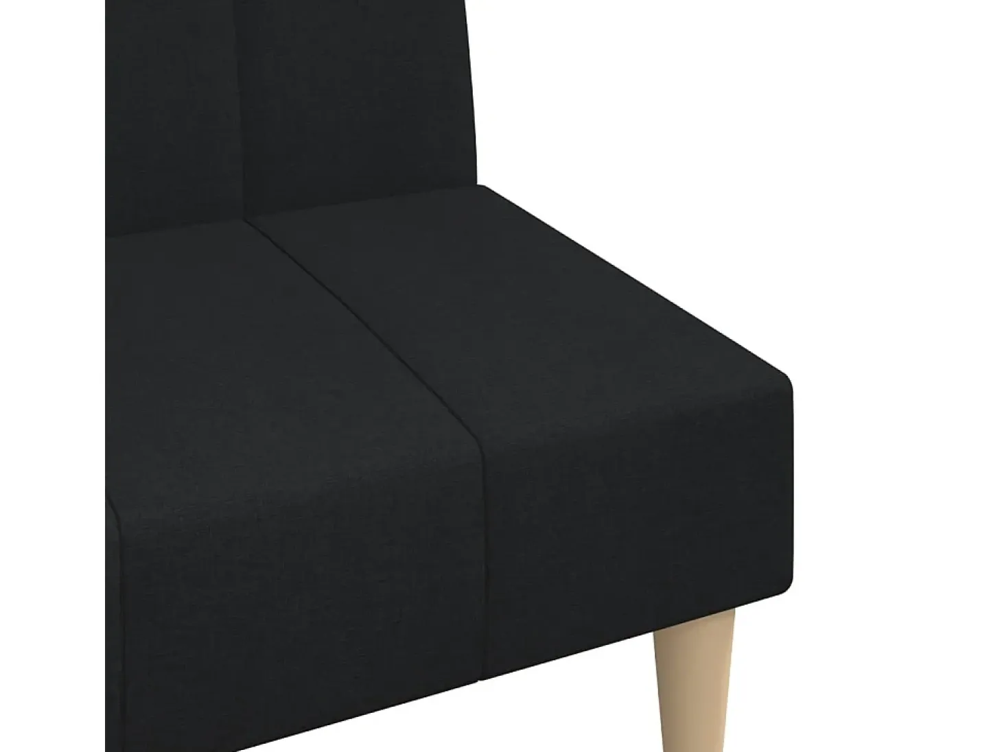 Sofá cama de 2 plazas tela negro