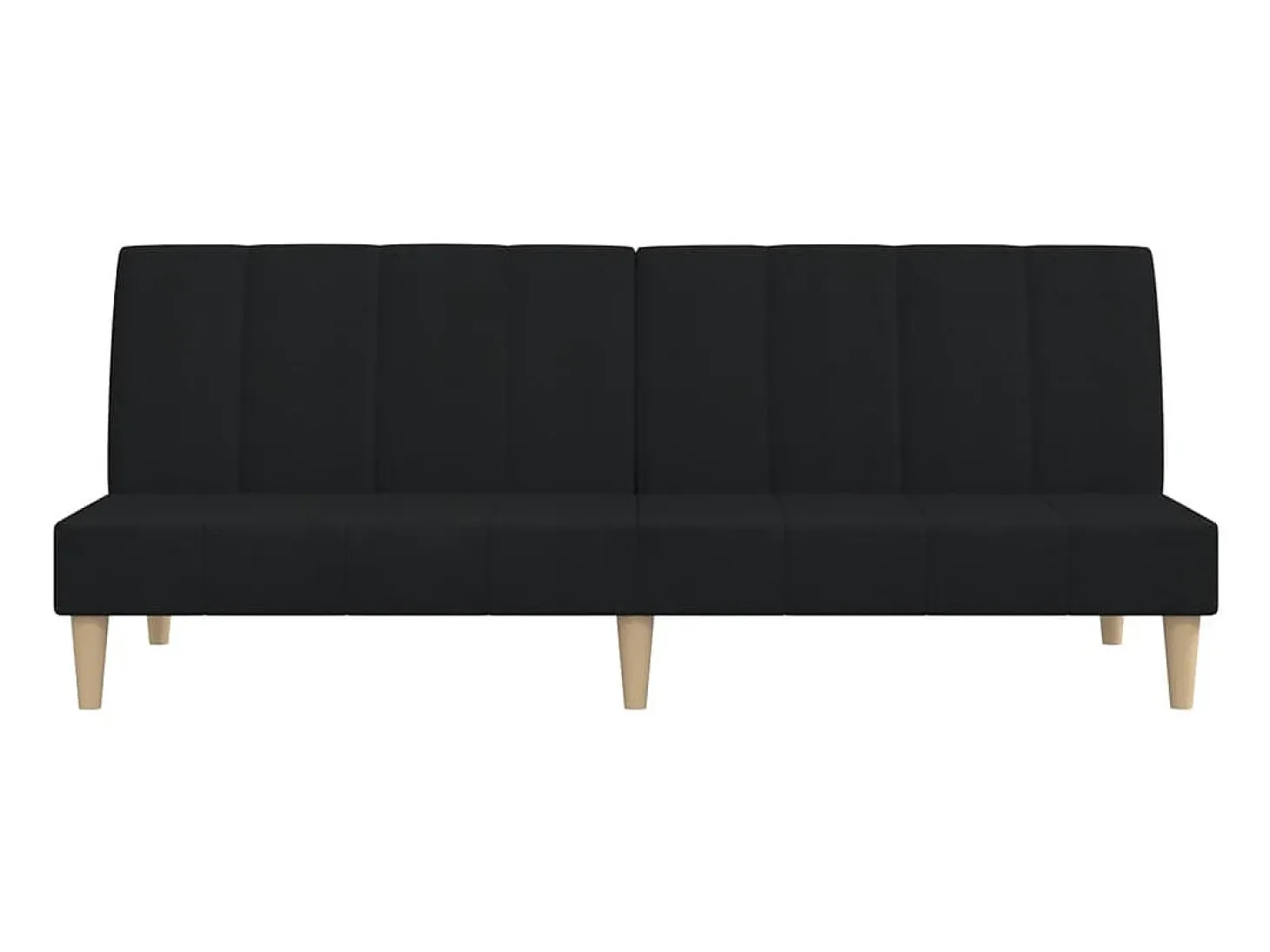 Sofá cama de 2 plazas tela negro