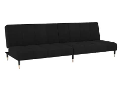 Sofá cama de 2 plazas terciopelo negro