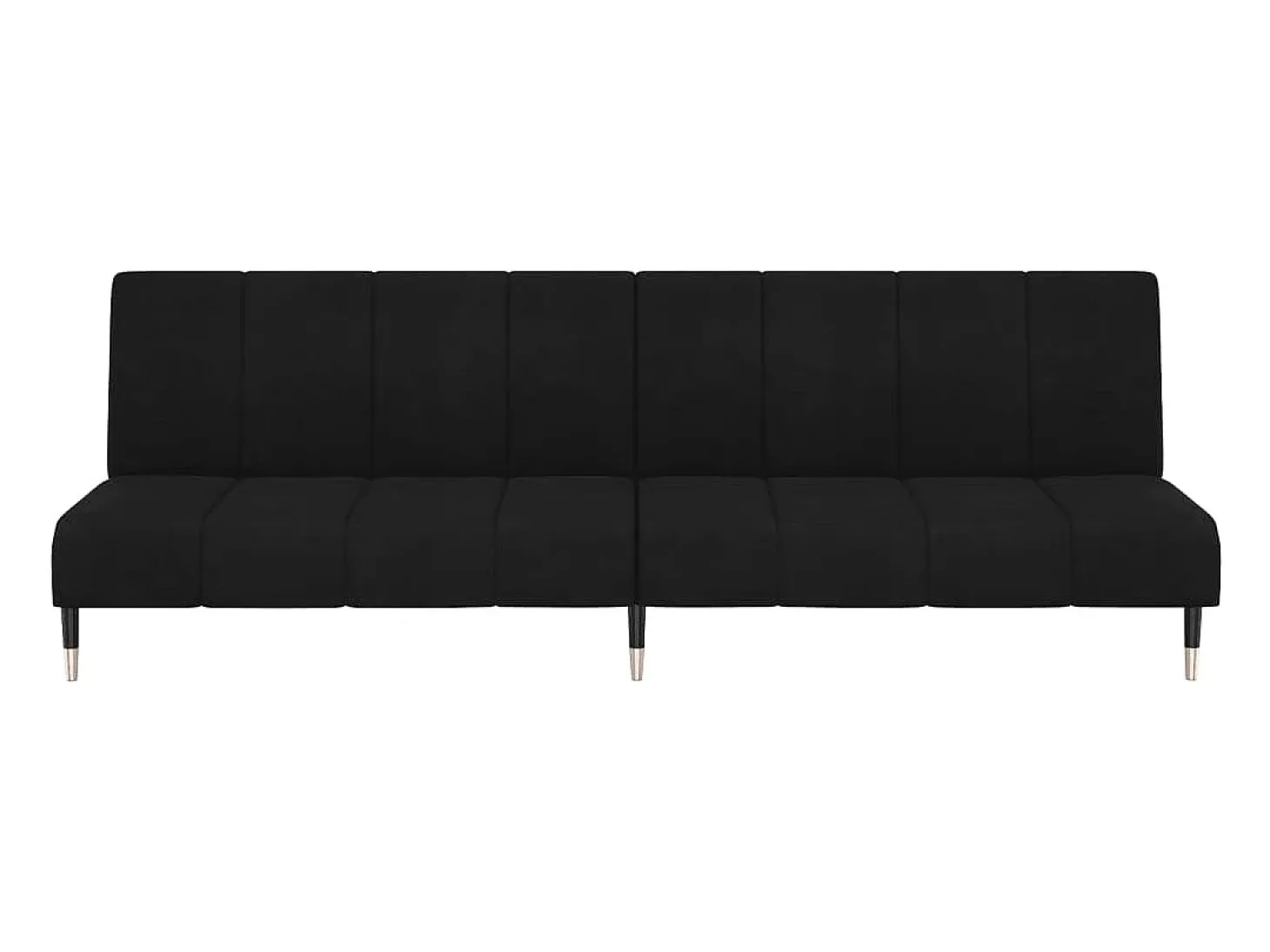 Sofá cama de 2 plazas terciopelo negro
