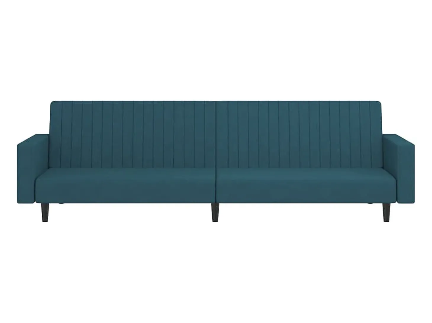Sofá cama de 2 plazas terciopelo azul