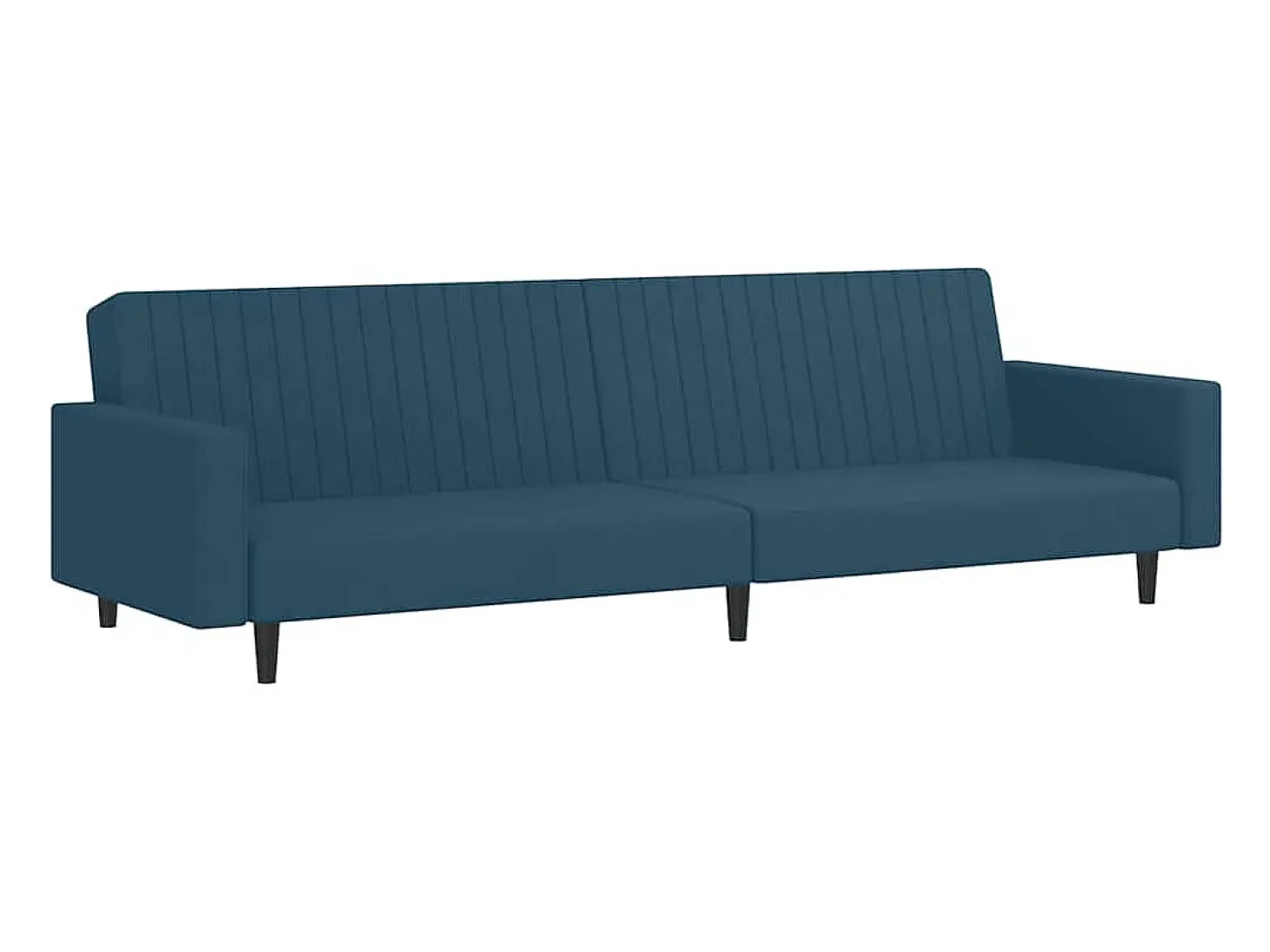 Sofá cama de 2 plazas terciopelo azul