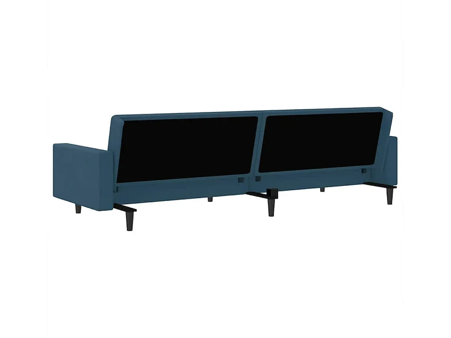 Sofá cama de 2 plazas terciopelo azul