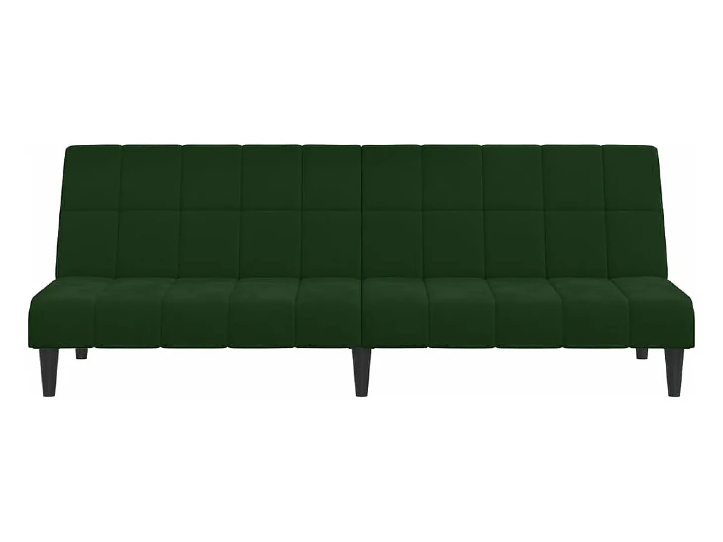 Sofá cama de 2 plazas terciopelo verde oscuro