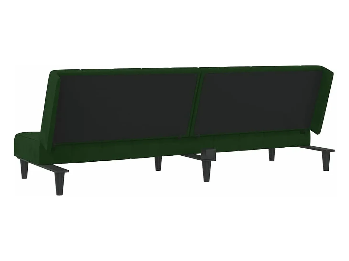 Sofá cama de 2 plazas terciopelo verde oscuro