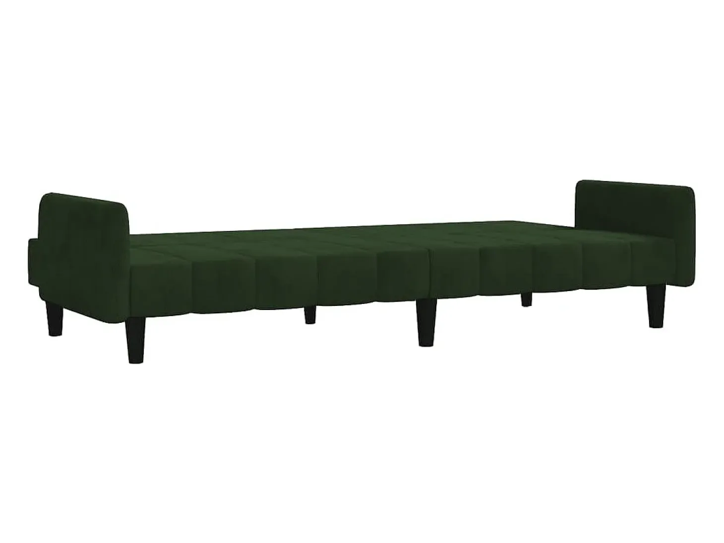 Sofá cama de 2 plazas terciopelo verde oscuro