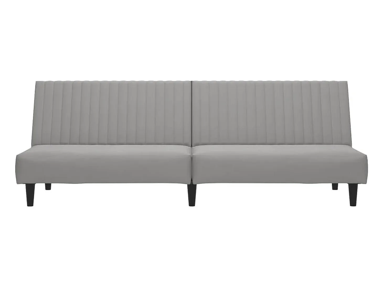 Sofá cama de 2 plazas terciopelo gris claro