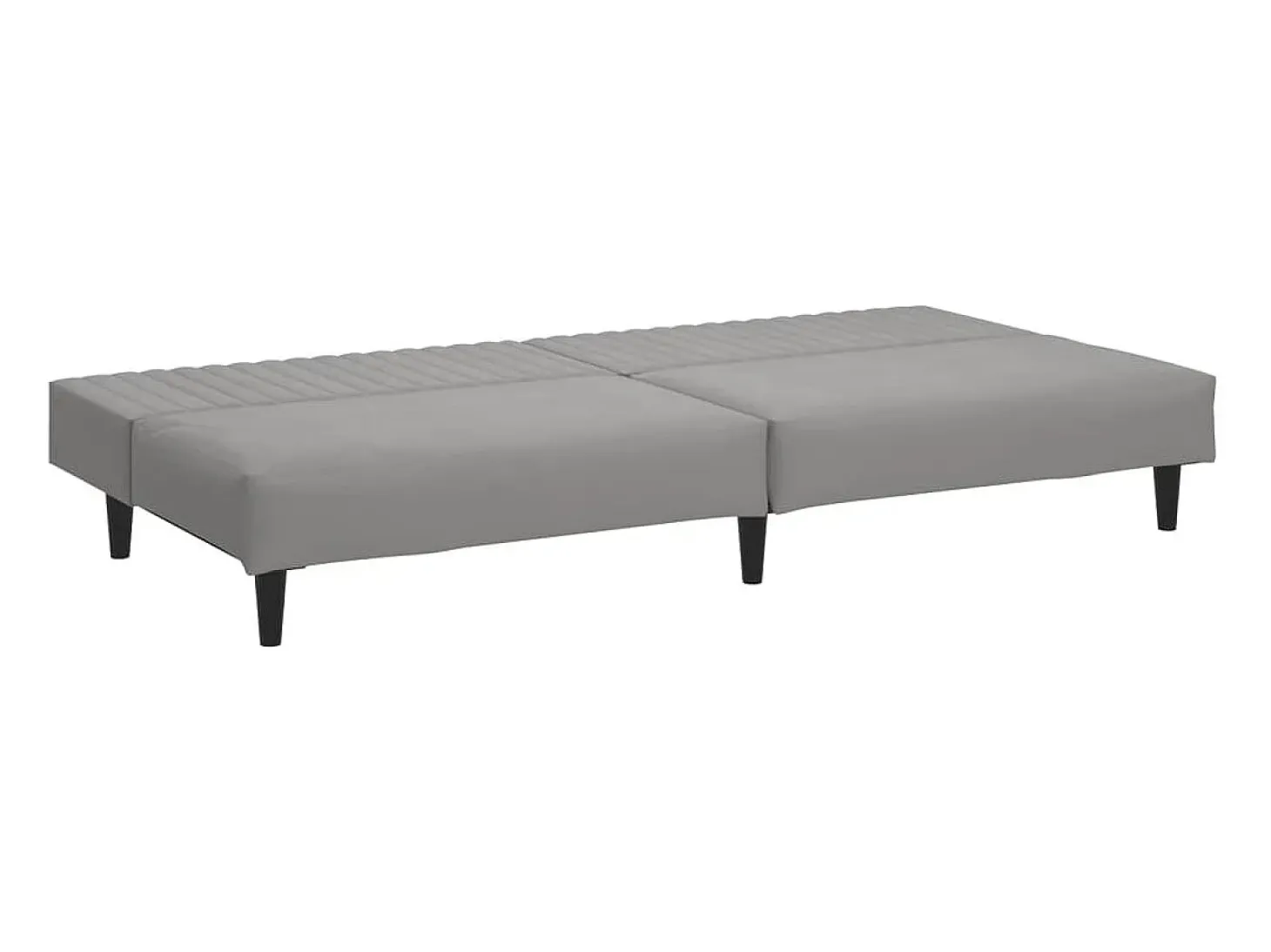 Sofá cama de 2 plazas terciopelo gris claro
