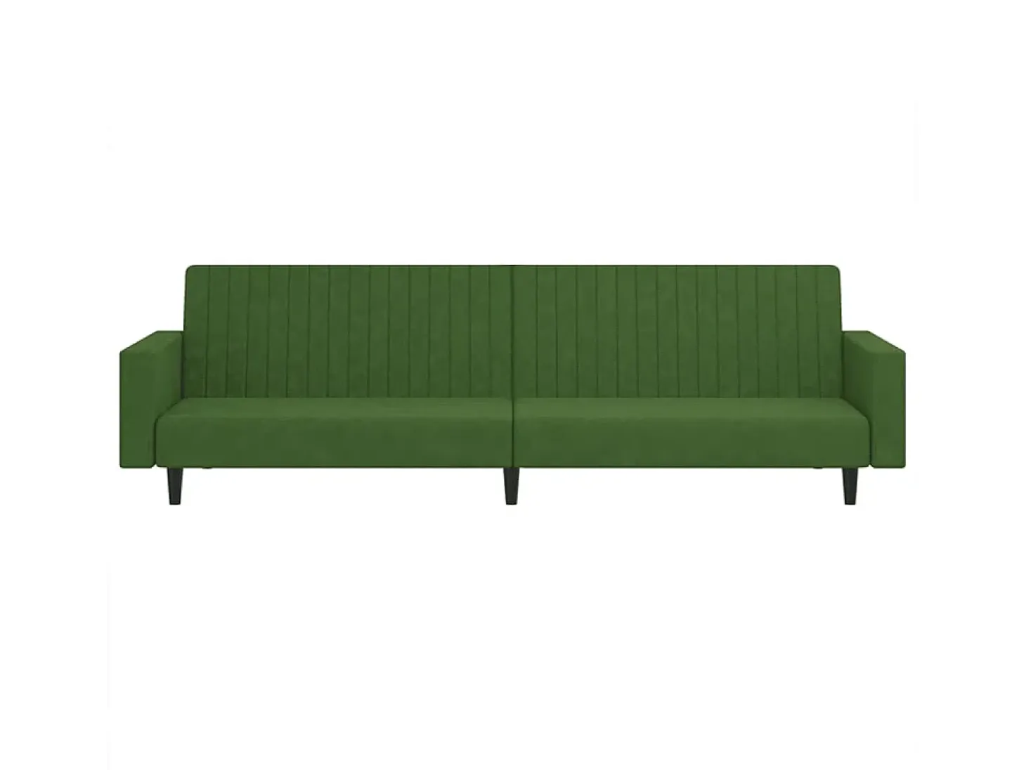 Sofá cama de 2 plazas terciopelo verde oscuro