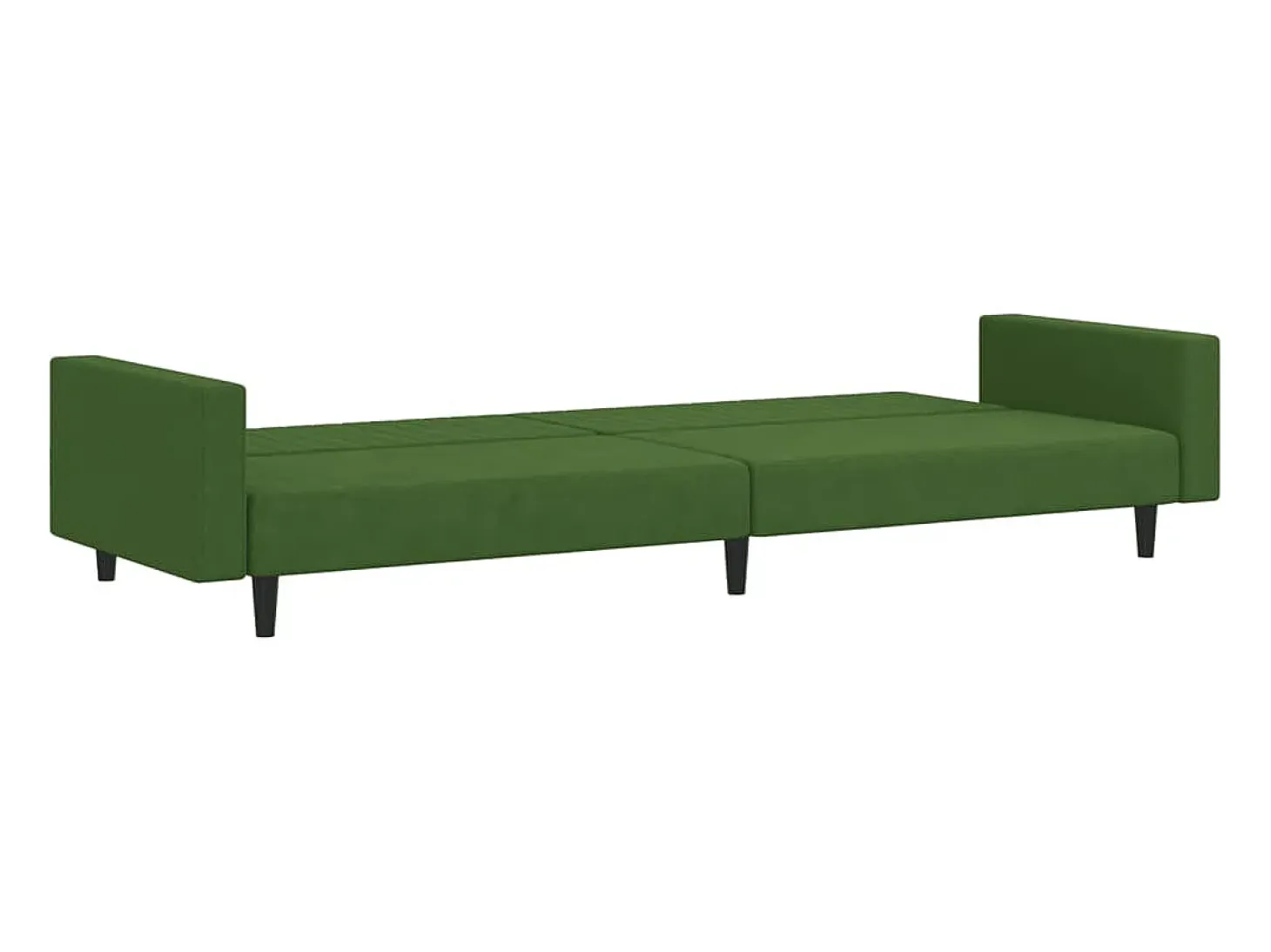 Sofá cama de 2 plazas terciopelo verde oscuro