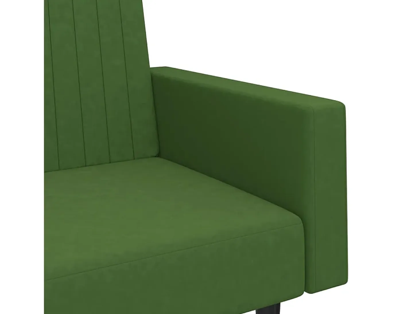 Sofá cama de 2 plazas terciopelo verde oscuro