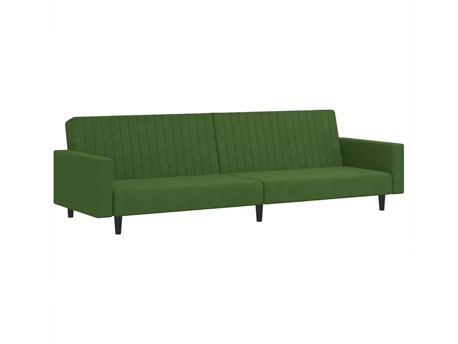 Sofá cama de 2 plazas terciopelo verde oscuro