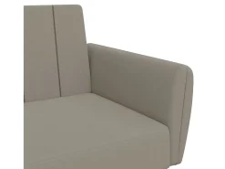 Sofá cama de 2 plazas terciopelo gris claro