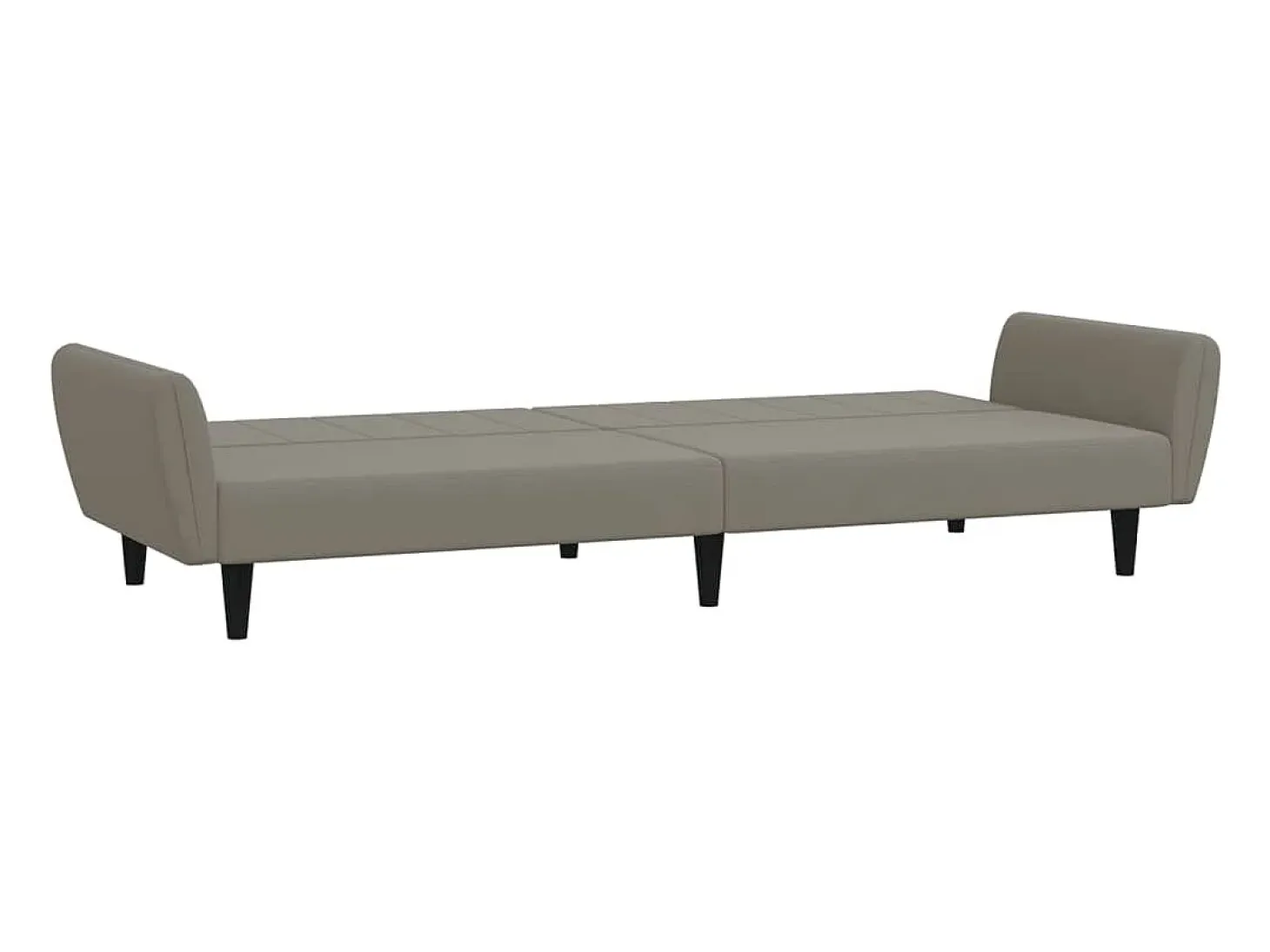 Sofá cama de 2 plazas terciopelo gris claro