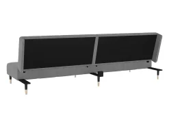 Sofá cama de 2 plazas terciopelo gris claro