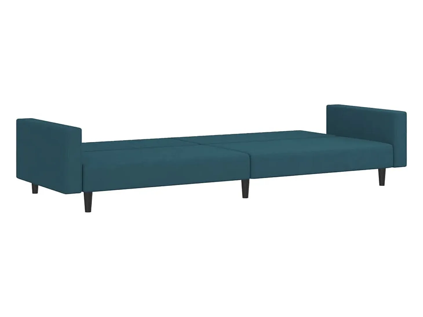 Sofá cama de 2 plazas terciopelo azul