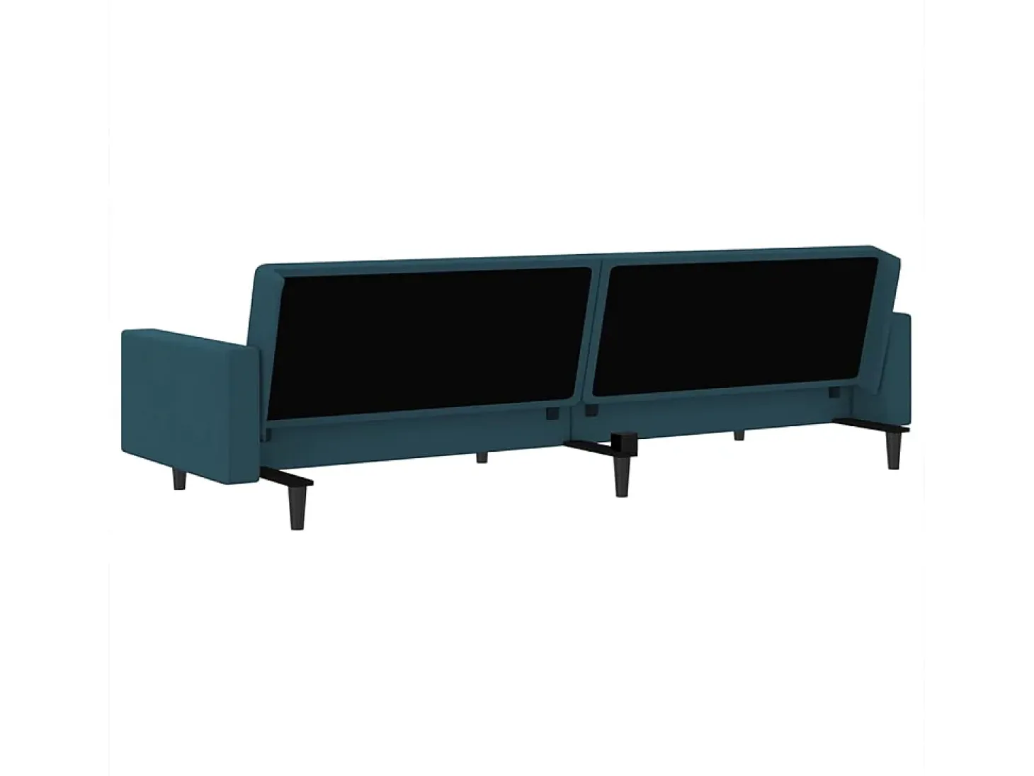 Sofá cama de 2 plazas terciopelo azul