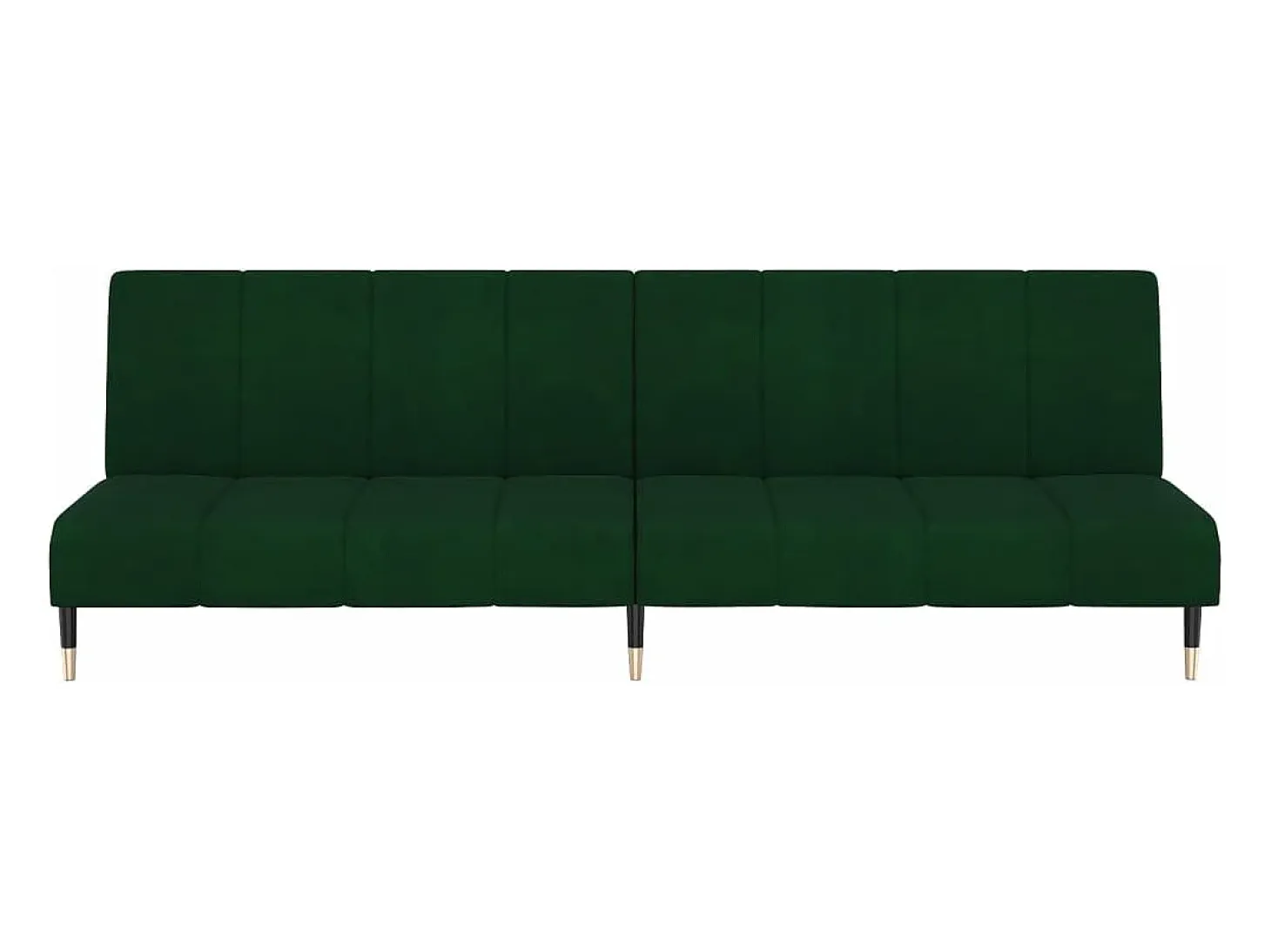 Sofá cama de 2 plazas terciopelo verde oscuro