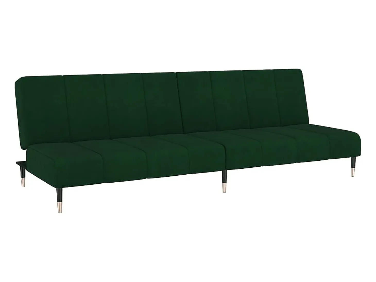 Sofá cama de 2 plazas terciopelo verde oscuro