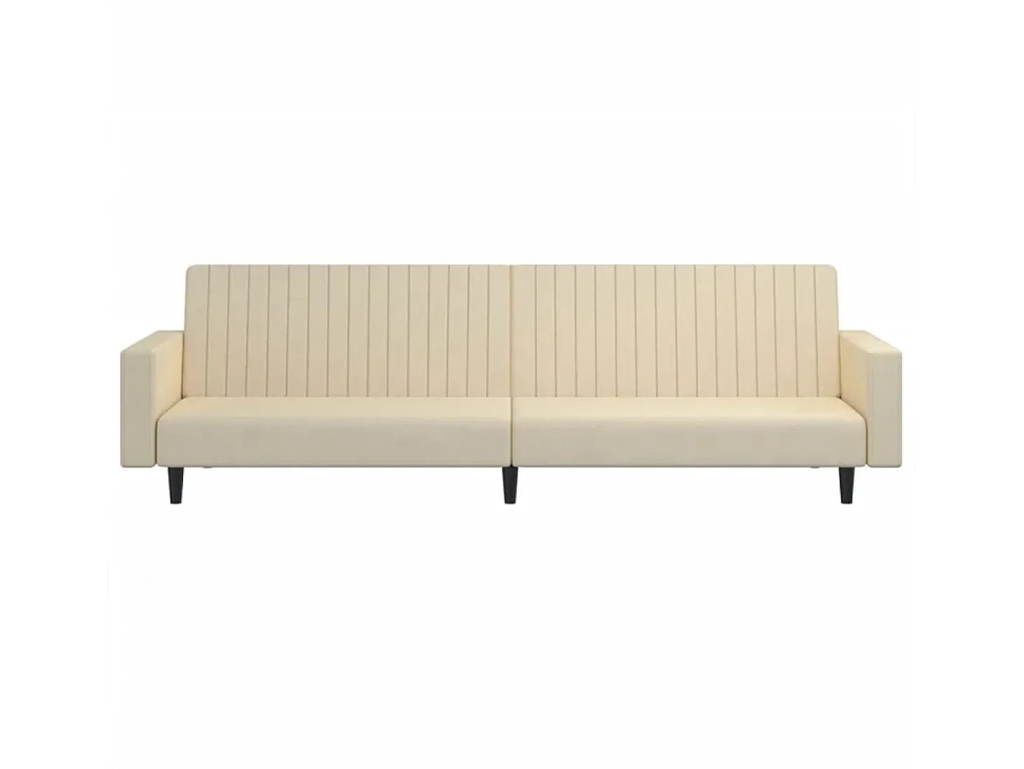 Sofá cama de 2 plazas terciopelo color crema